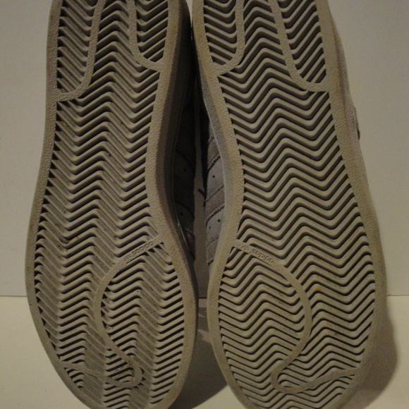 ADIDAS GRAY SUEDE AND LEATHER HIGH TOP SNEAKER, MENS SHOE SIZE 9 / 42.5 - Picture 10 of 10